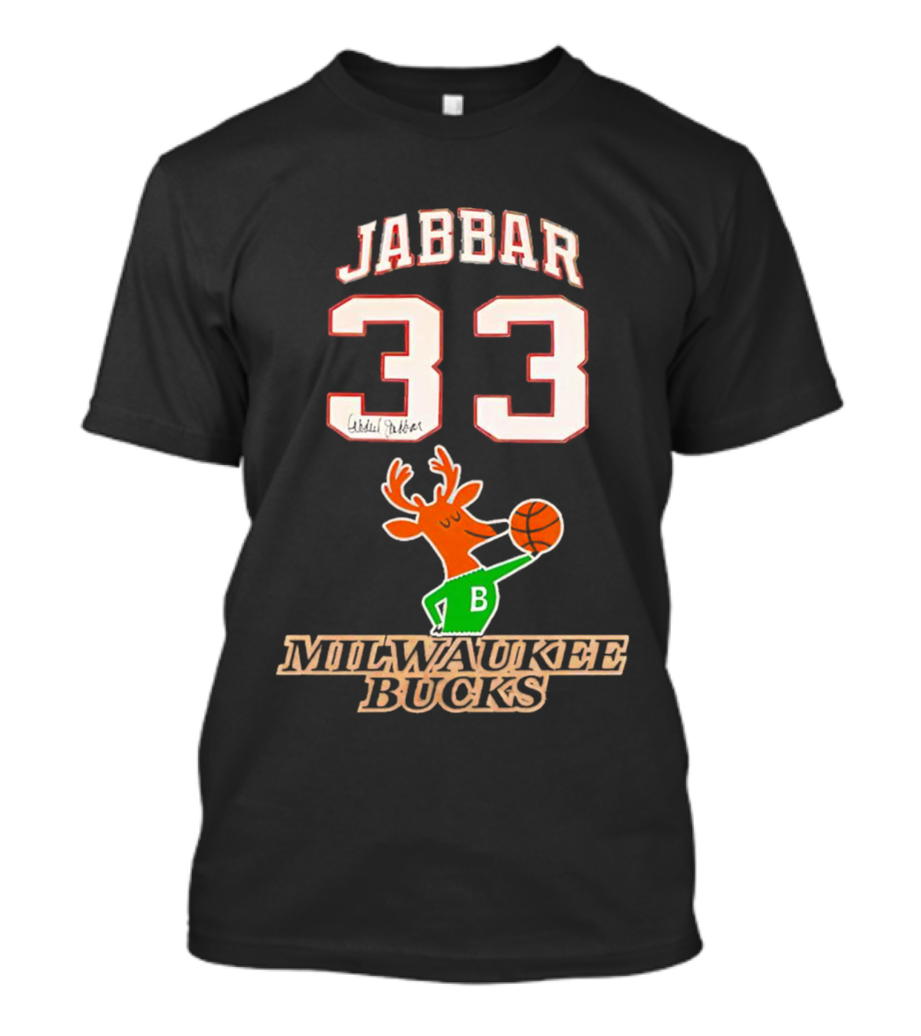 Jabbar 33 Mitchell And Ness Milwaukee Bucks T-Shirt