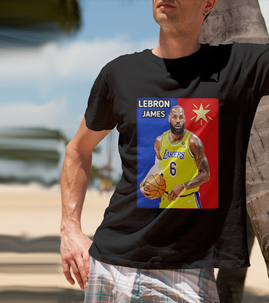 LeBron James Los Angeles Lakers Basketball Star 6 T-Shirt