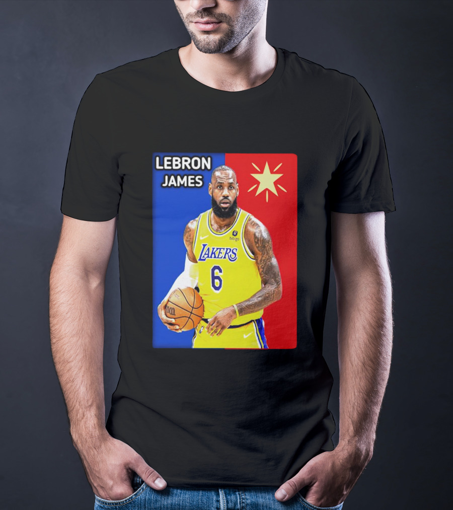 LeBron James Los Angeles Lakers Basketball Star 6 T-Shirt