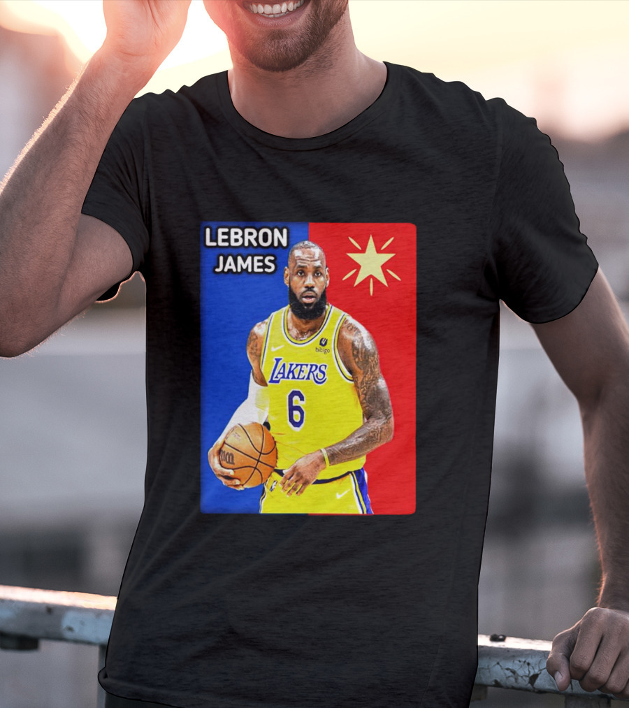 LeBron James Los Angeles Lakers Basketball Star 6 T-Shirt