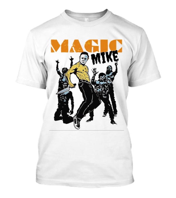 Michael Myers Magic Mike Halloween Crossover Dance Mashup T-Shirt
