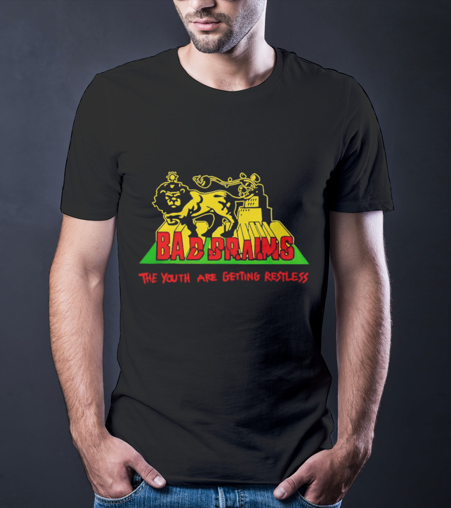 Bad Brains The Youth Are Getting Restless Lion Lightning Urban Backdrop T-Shirt