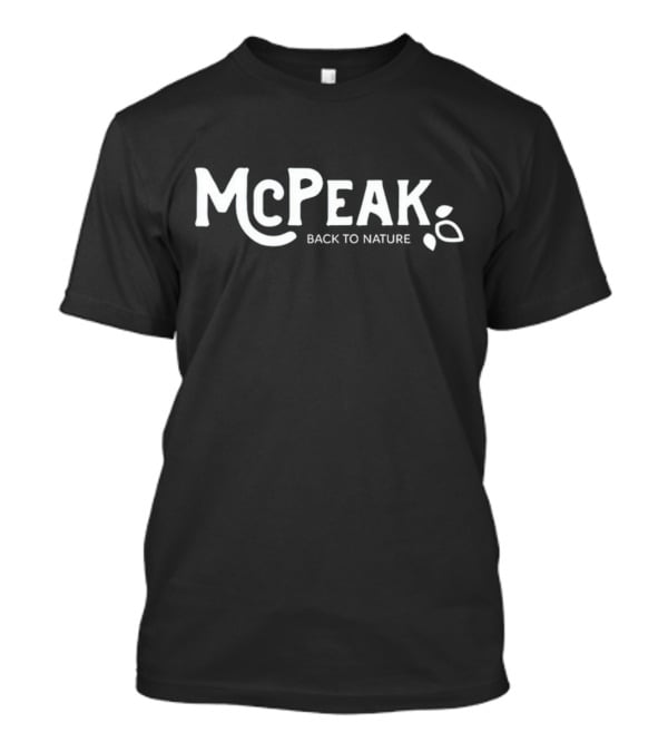 McPeak Back To Nature With Leaf Motif T-Shirt