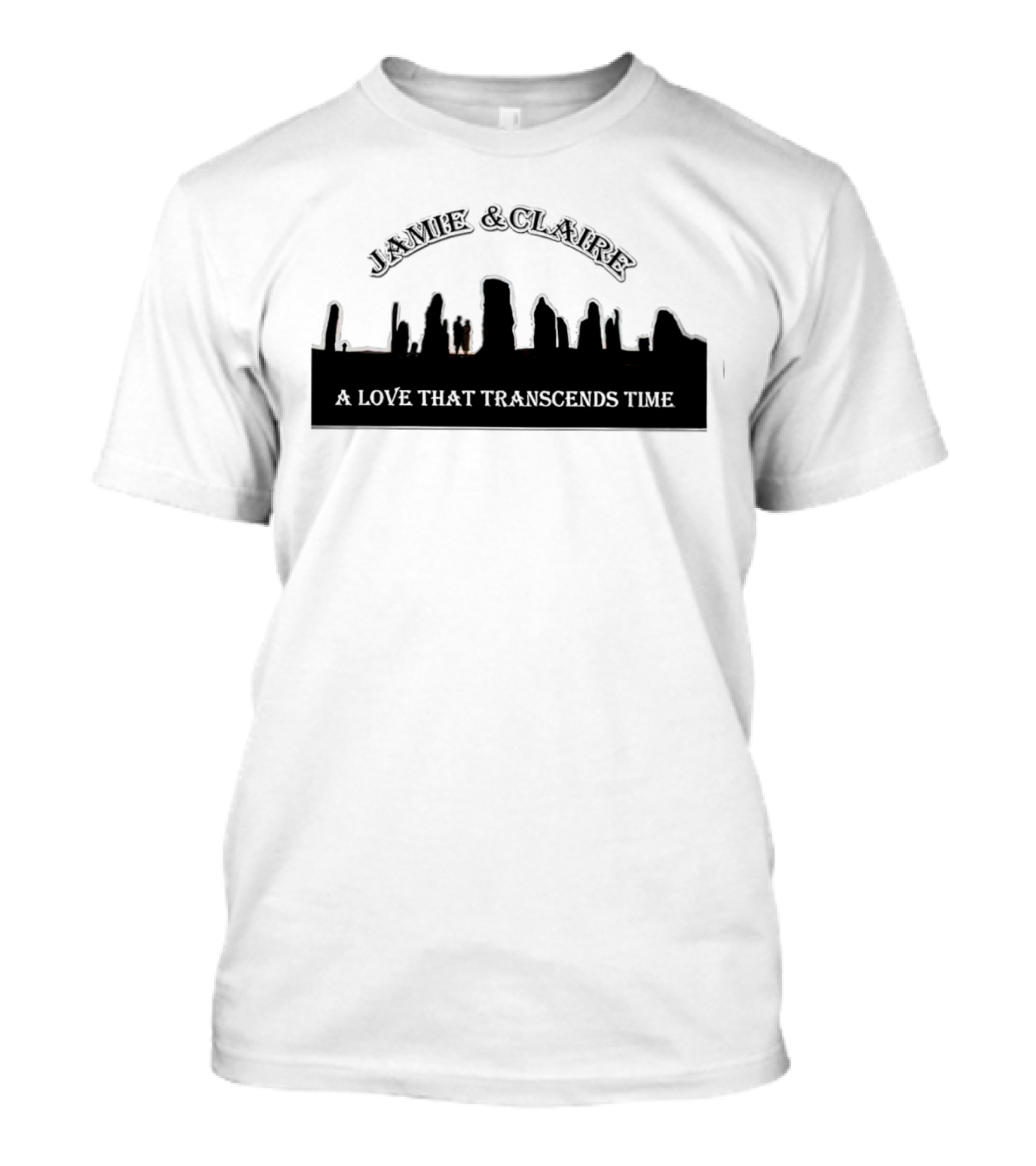 Jamie And Claire A Love That Transcends Time Stone Circle T-Shirt