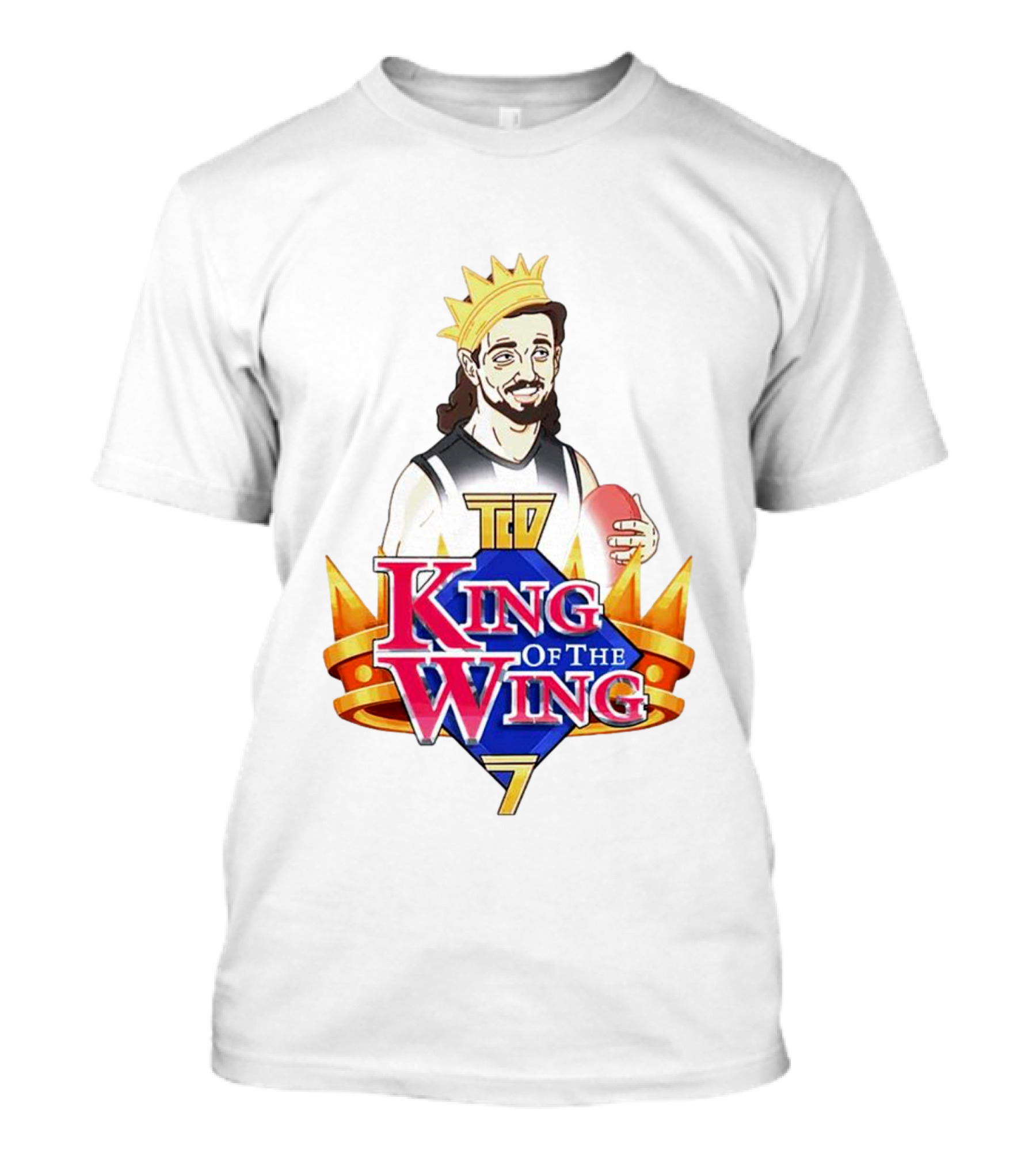 Josh Daicos King Of The Wing 7 TCD Football King T-Shirt