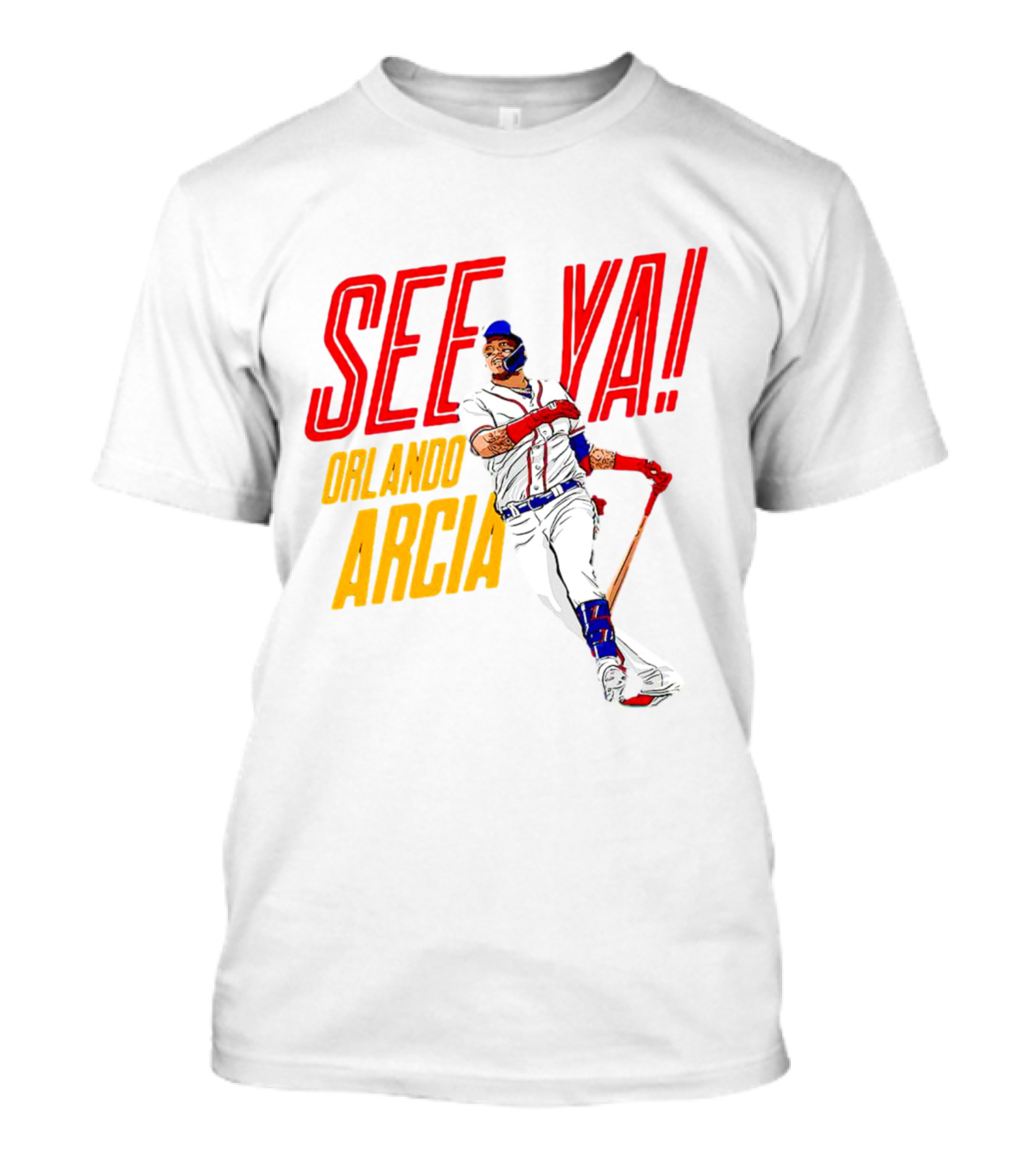 Orlando Arcia See Ya Atlanta Braves MLBPA T-Shirt