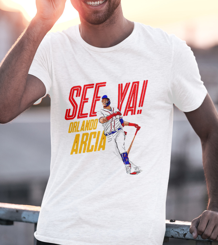 Orlando Arcia See Ya Atlanta Braves MLBPA T-Shirt