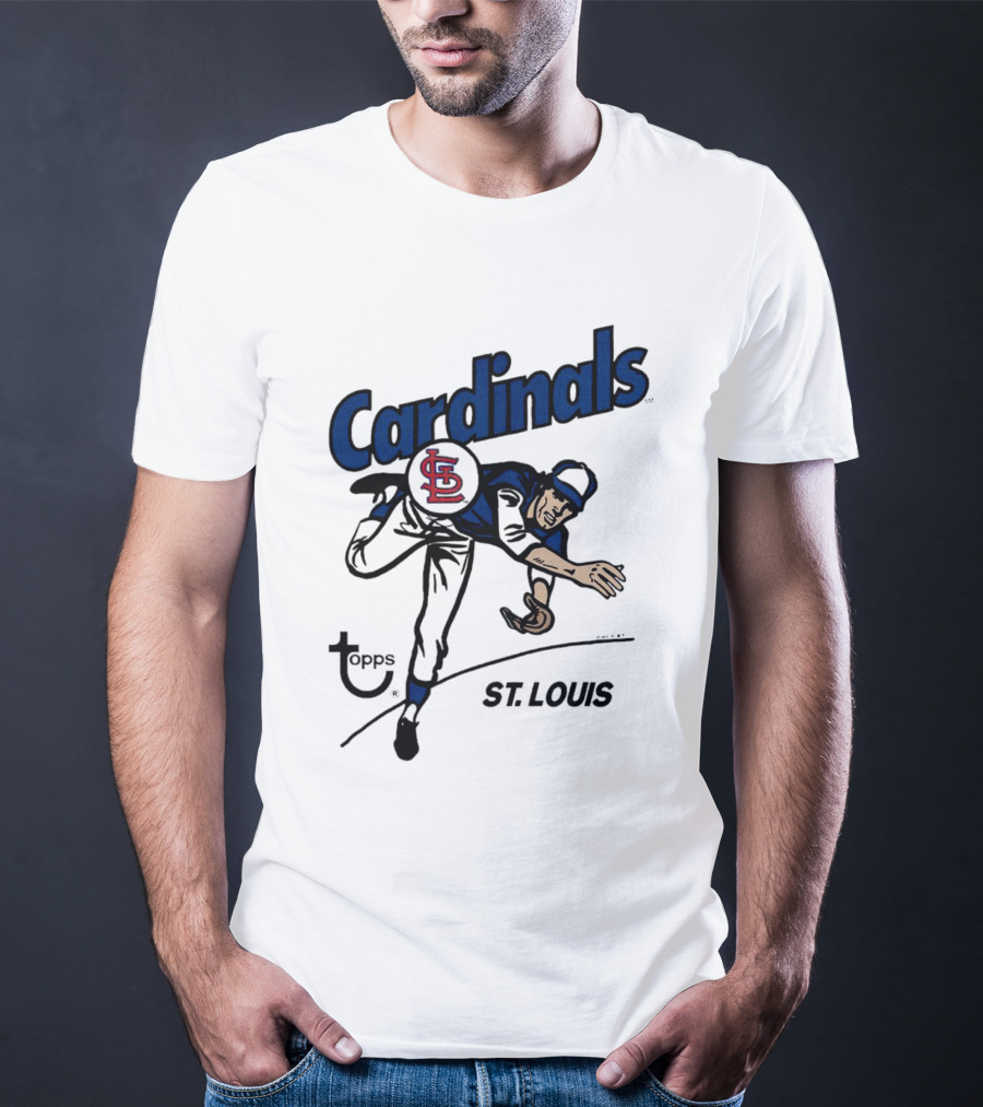 St. Louis Cardinals Topps Baseball Player T-Shirt