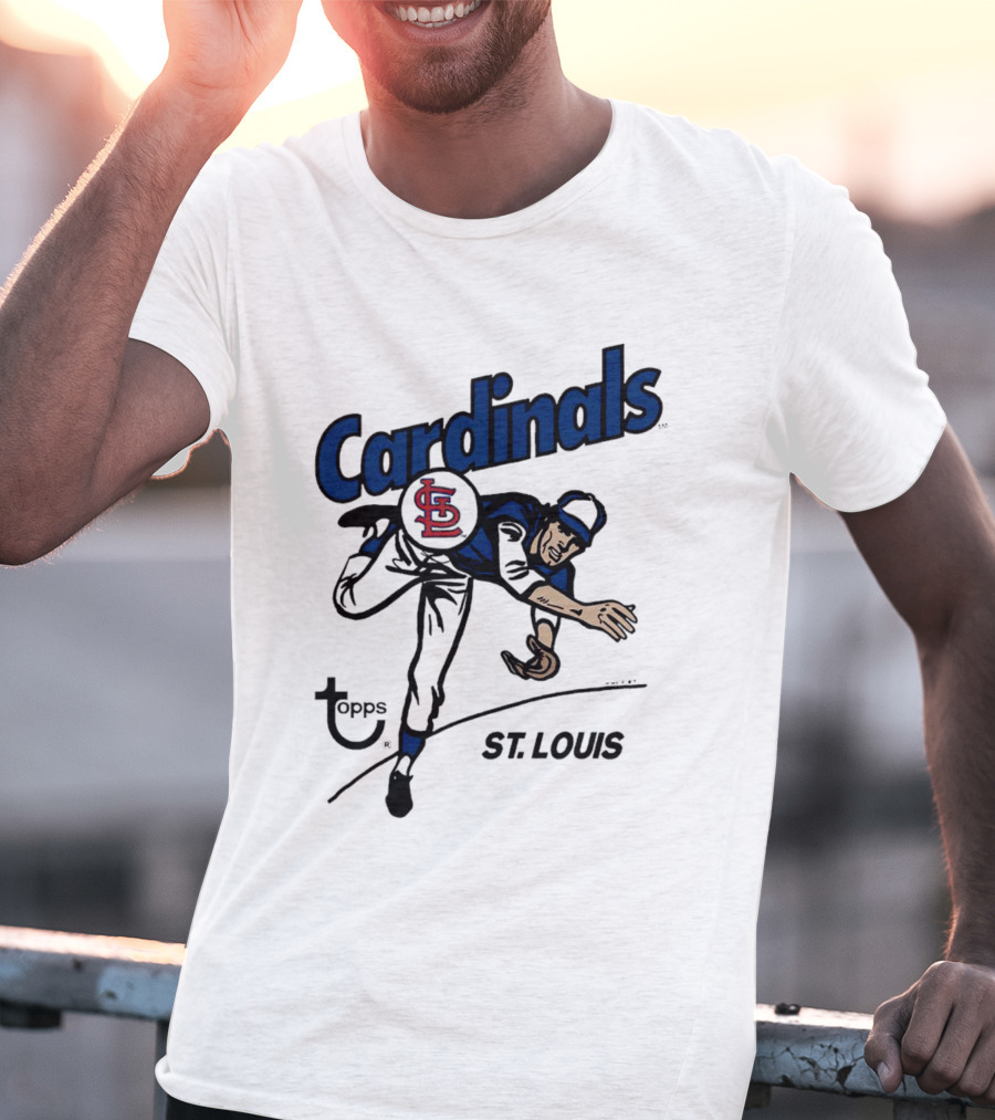 St. Louis Cardinals Topps Baseball Player T-Shirt