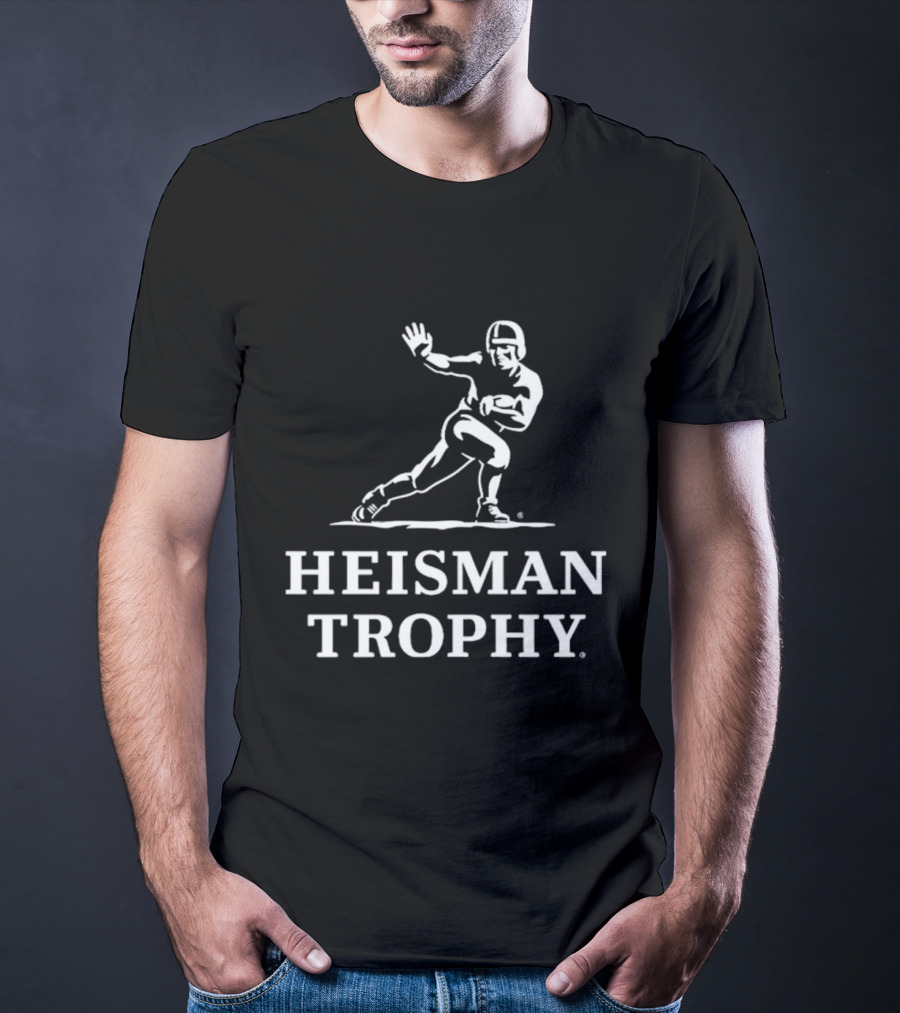 Heisman Trophy Football Player Logo Athletic Award T-Shirt
