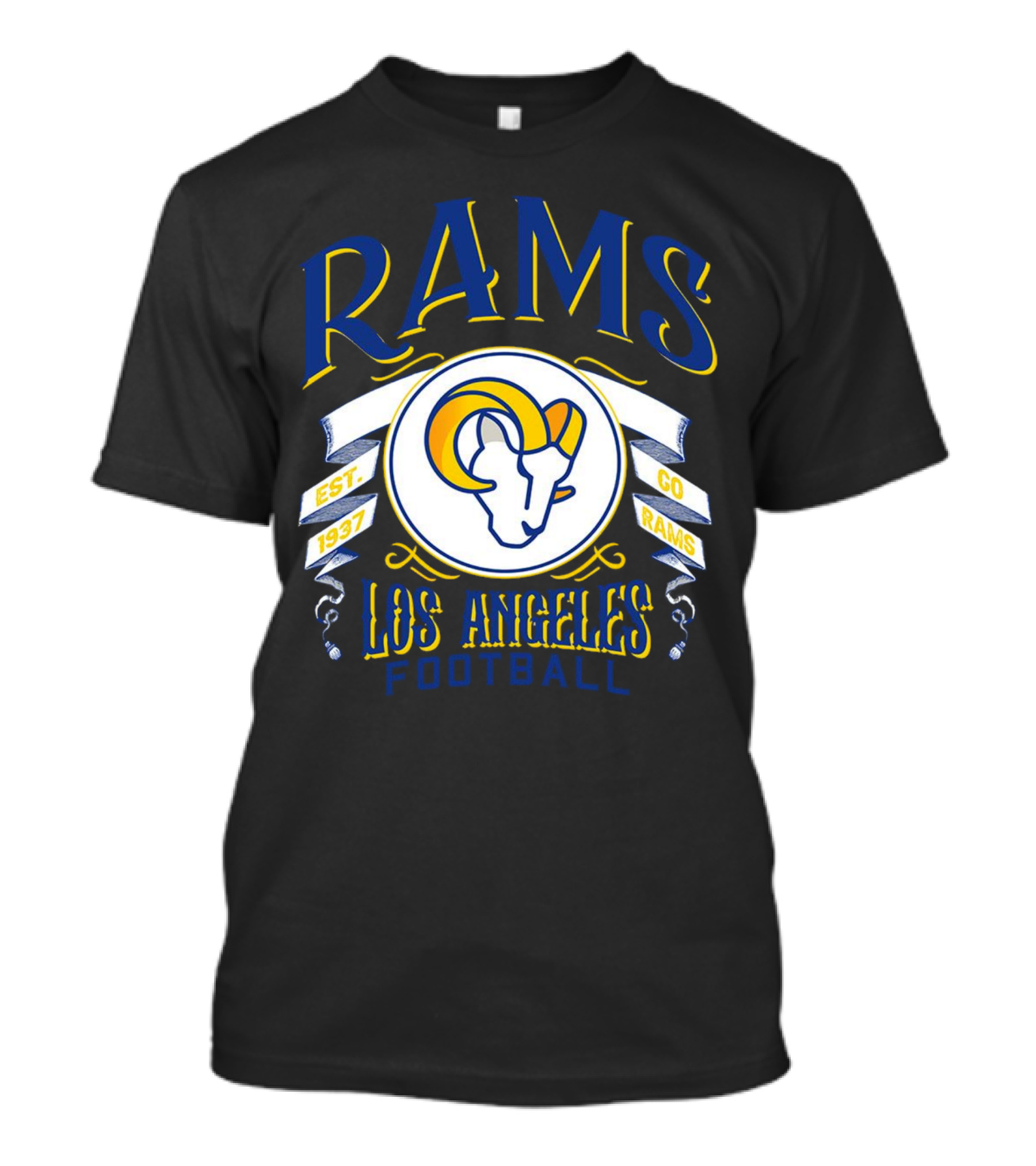Rams Los Angeles Football Go Est 1937 T-Shirt
