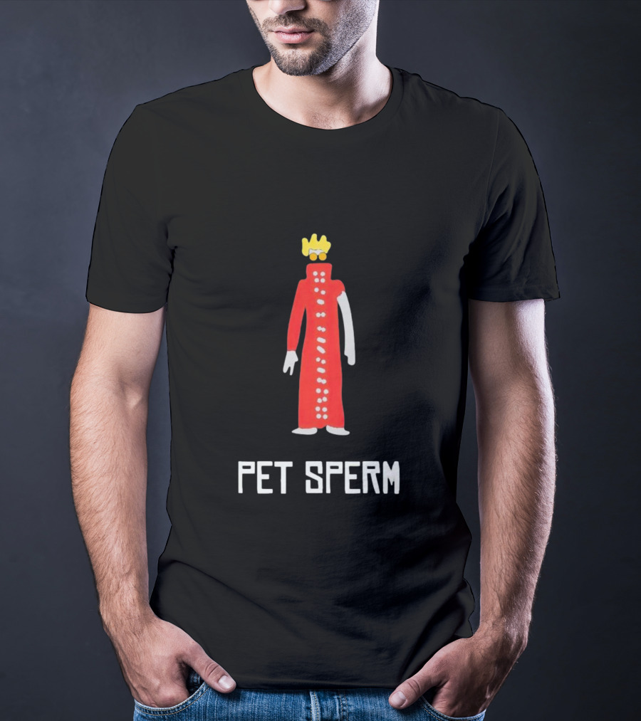 Butch Vashwood Pet Sperm Red Character With Crown T-Shirt