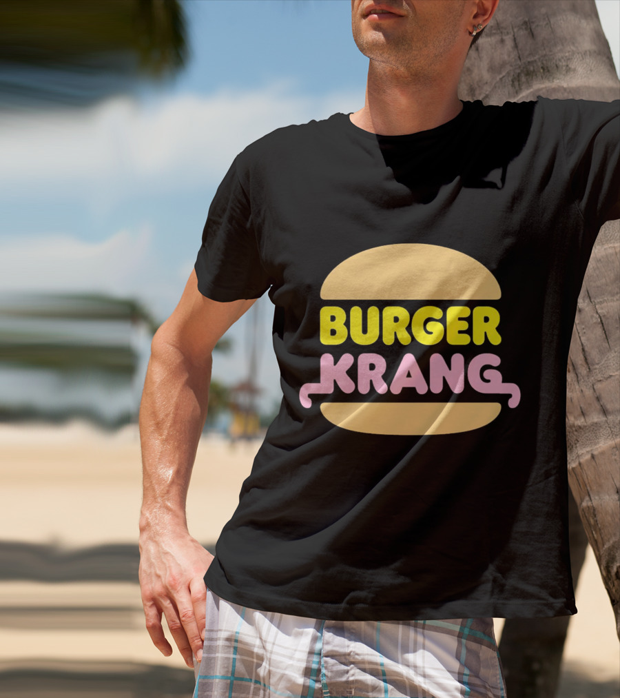 Burger Krang Neon Comic T-Shirt