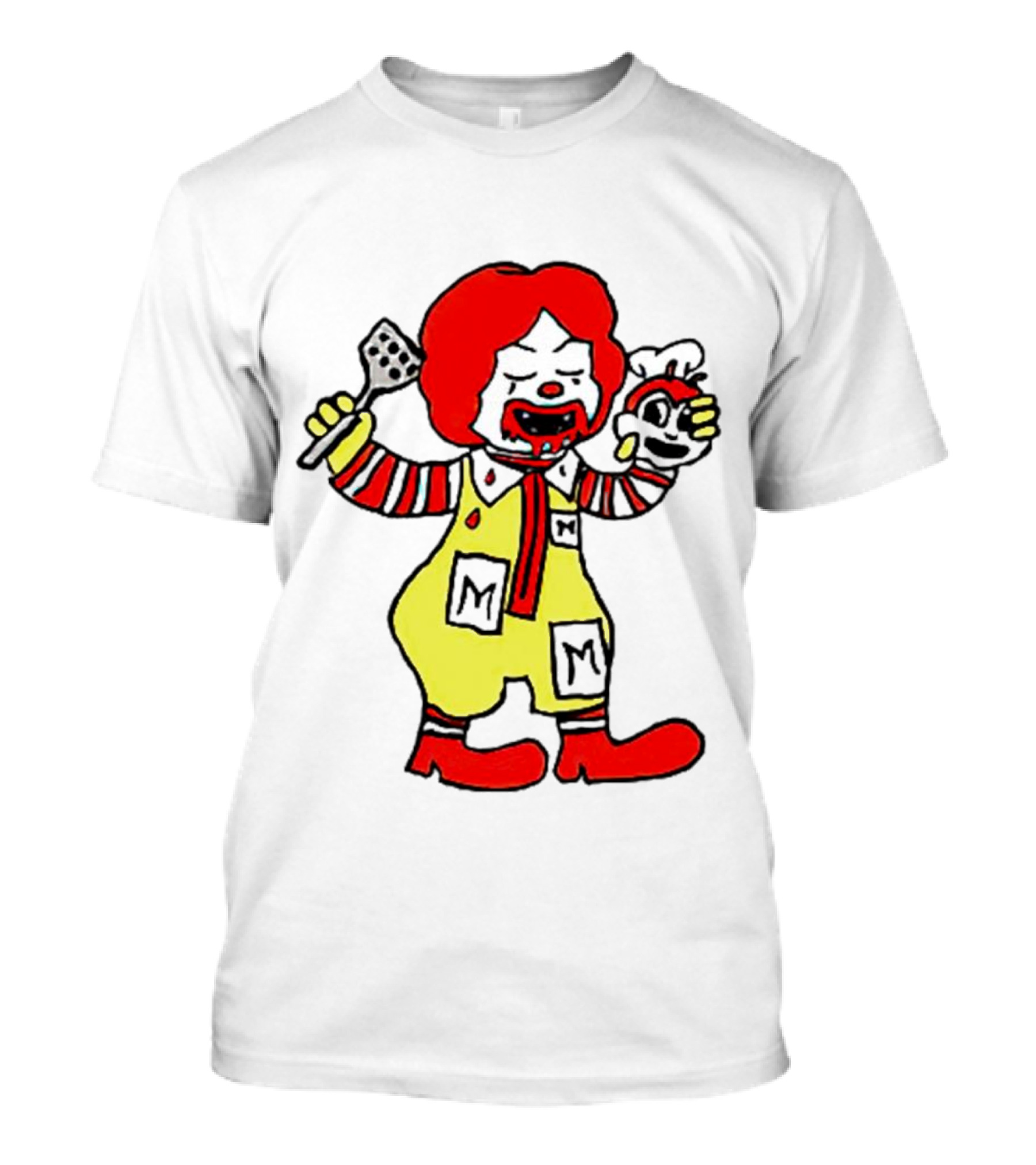 Mcdonalds X Jollibee Horror Crossover Halloween Mashup Character T-Shirt