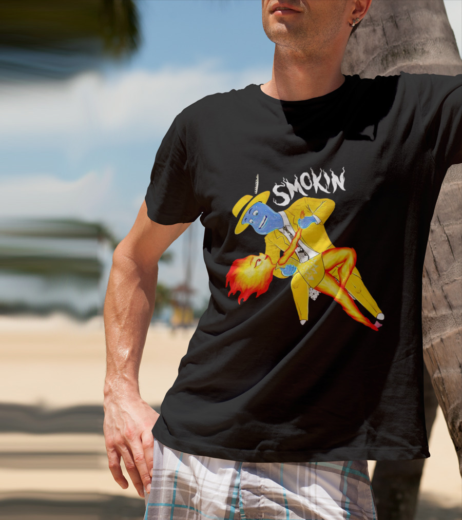 Smokin Ember Lumen Dancing With Lake Ripple In Yellow Suit T-Shirt