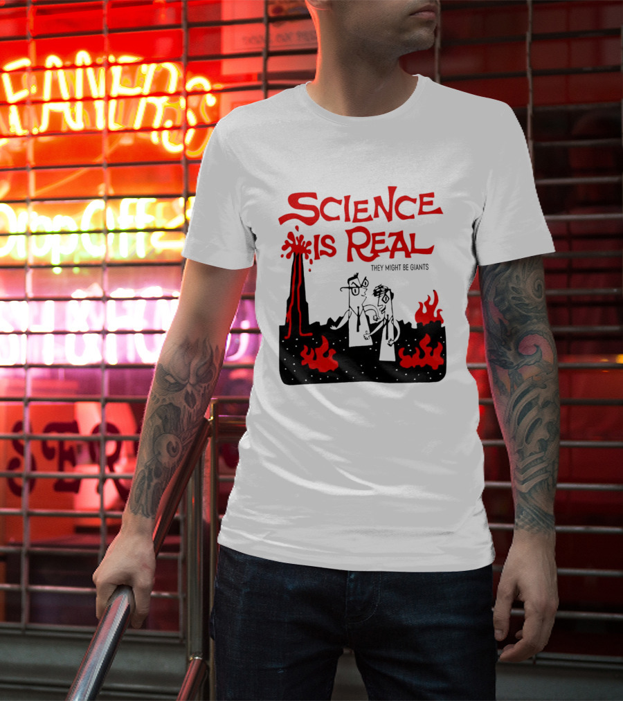 Science Is Real They Might Be Giants Lava Cartoon T-Shirt