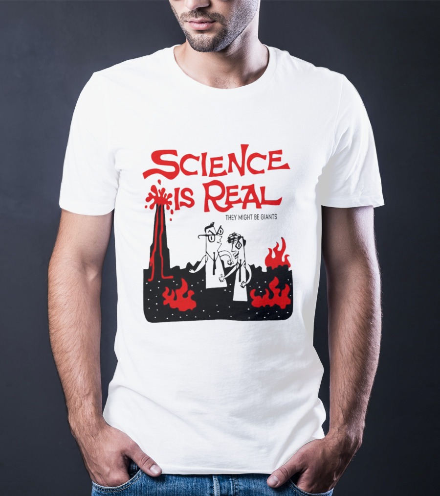Science Is Real They Might Be Giants Lava Cartoon T-Shirt