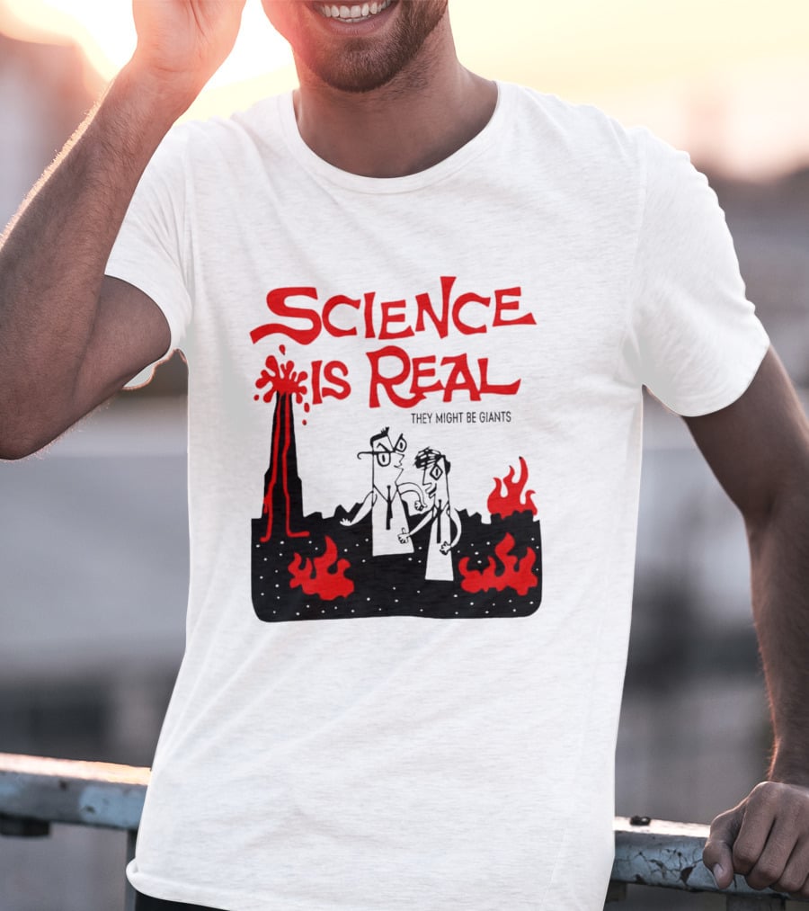 Science Is Real They Might Be Giants Lava Cartoon T-Shirt