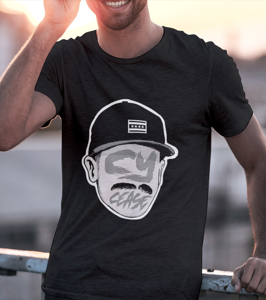 Chicago White Baseball Cy Cease Hat T-Shirt
