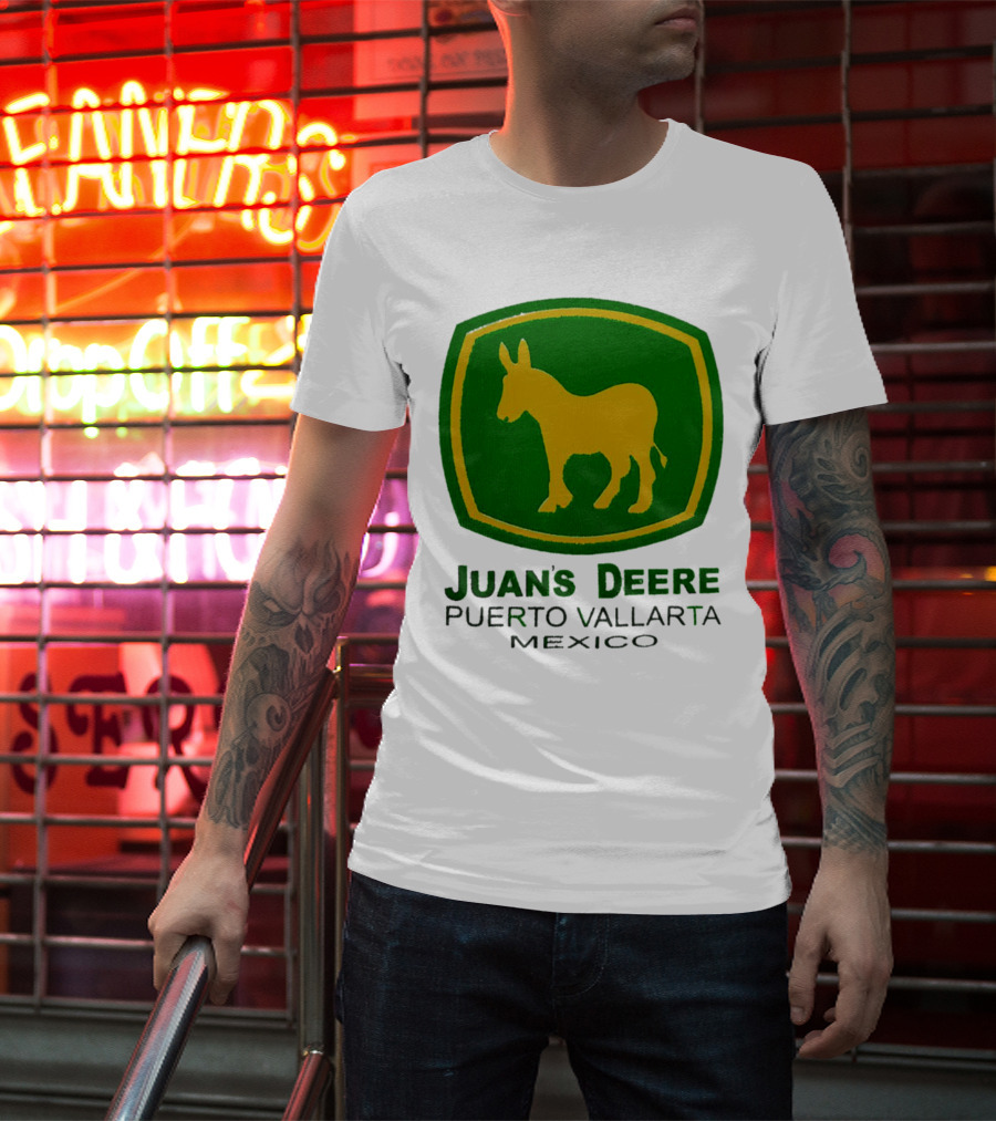 Juans Deere Puerto Vallarta Mexico Donkey T-Shirt