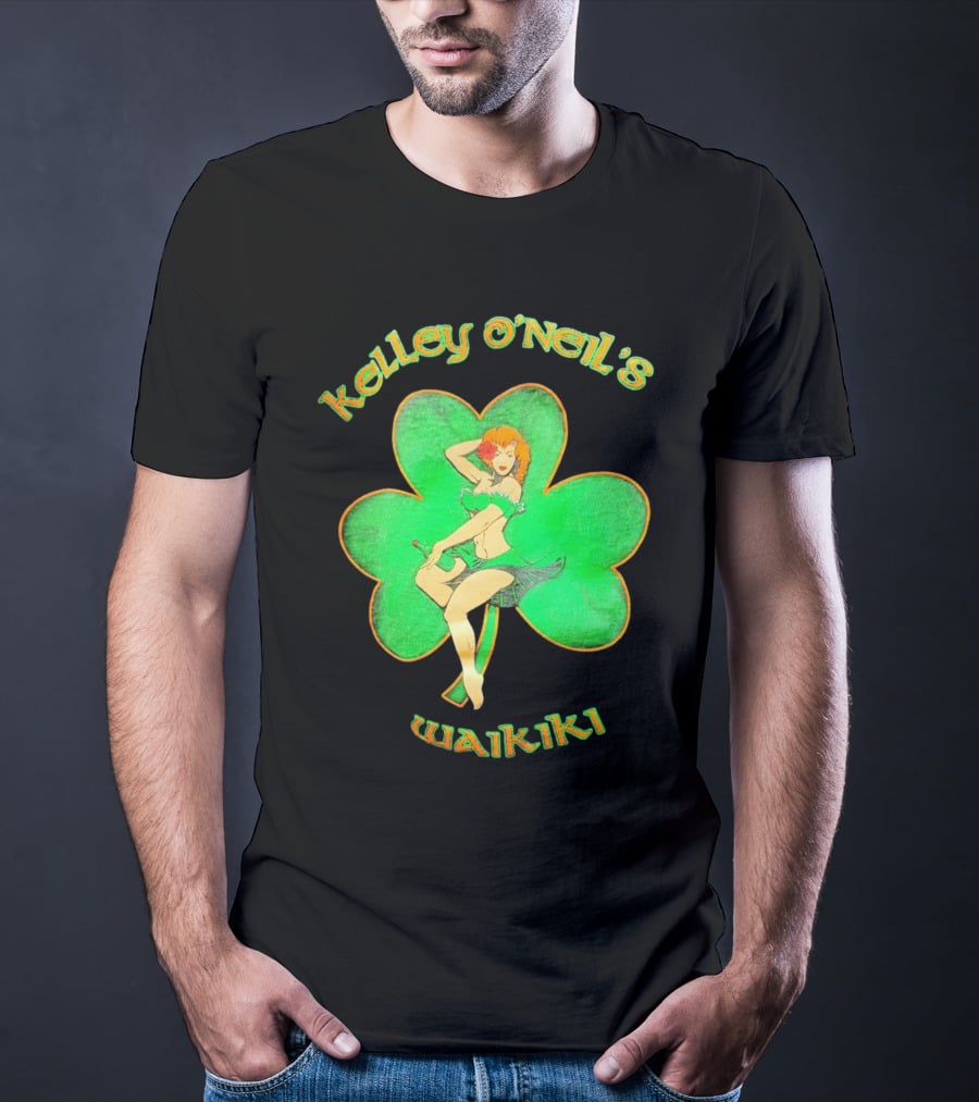Kelley O'Neil's Waikiki Shamrock Pin-Up Girl T-Shirt