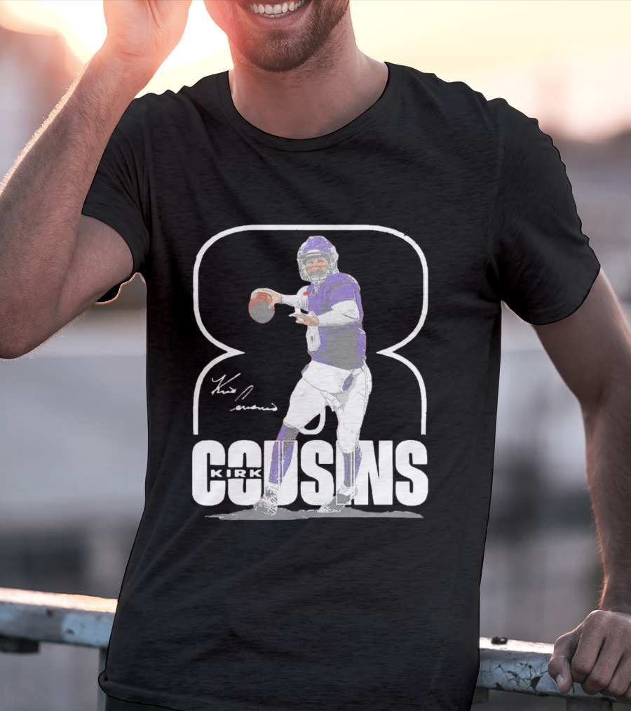 Kirk Cousins Number 8 Signature Football Quarterback T-Shirt