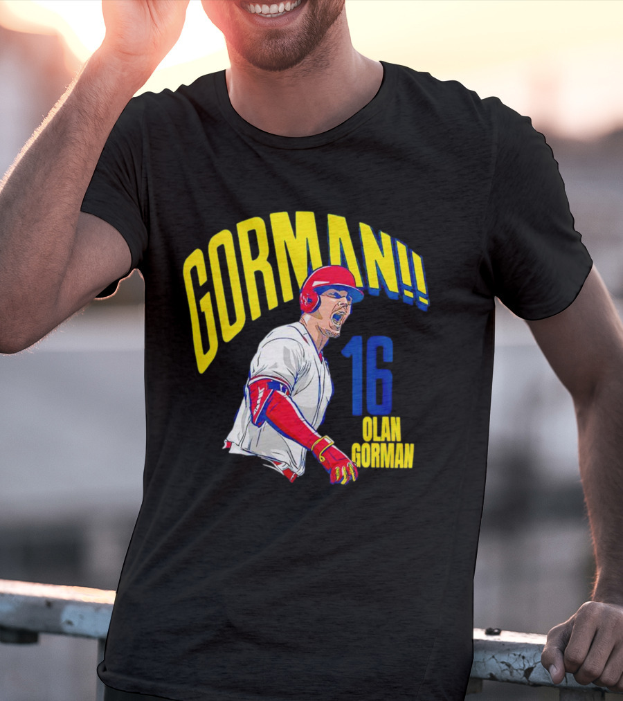 Gorman 16 Nolan Gorman St. Louis Cardinals MLBPA T-Shirt