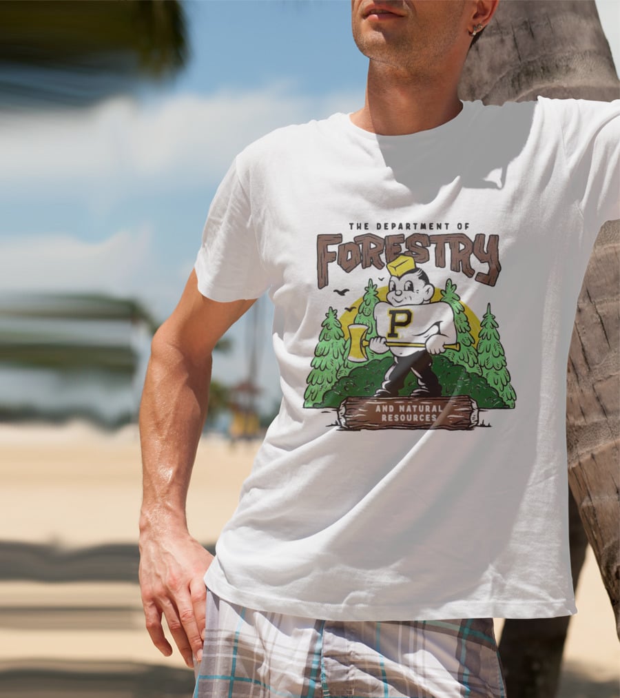 Purdue Boilermakers Forestry And Natural Resources Department Lumberjack T-Shirt