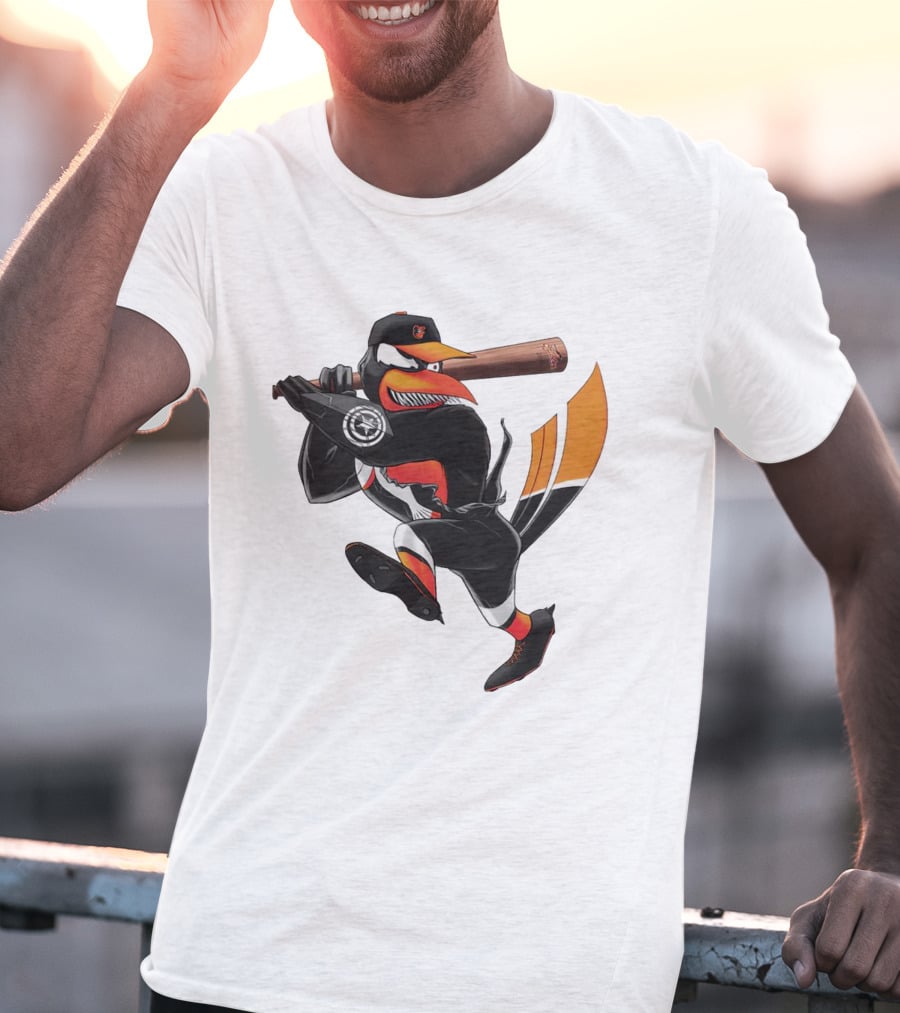 Baltimore Orioles Venom Bird Baseball Character T-Shirt