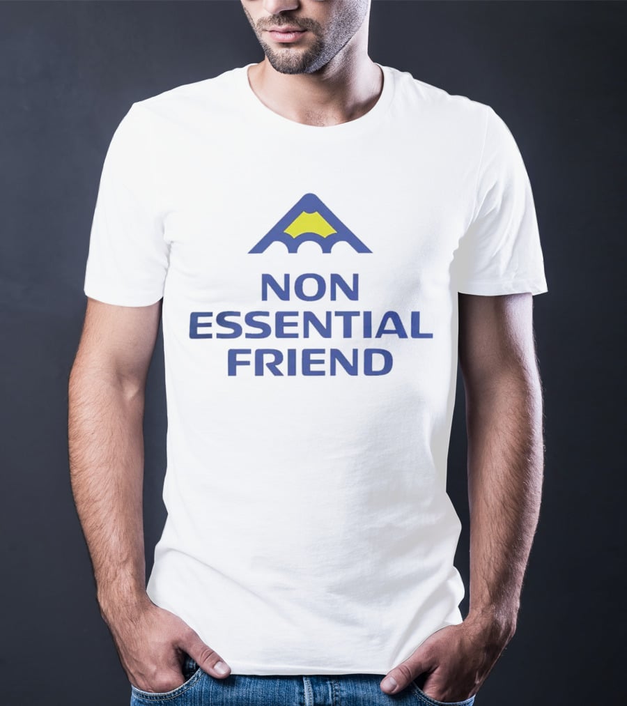 Non Essential Friend Inverted Bat T-Shirt