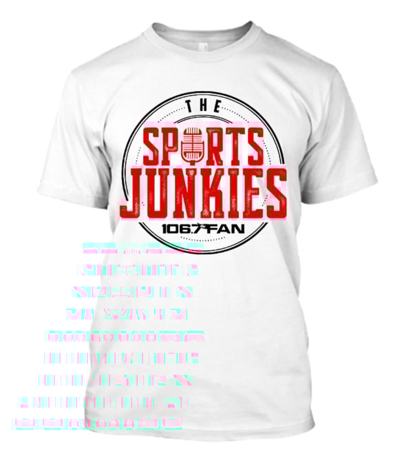 The Sports Junkies 106.7 Fan Radio Mic T-Shirt