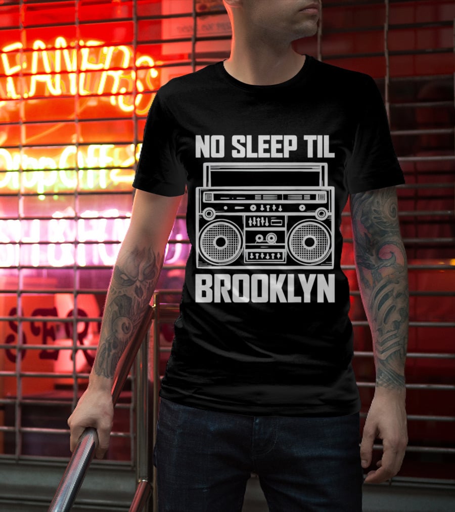 No Sleep Til Brooklyn Boombox T-Shirt