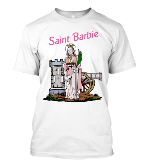 Saint Barbie Tower And Cannon Iconic T-Shirt