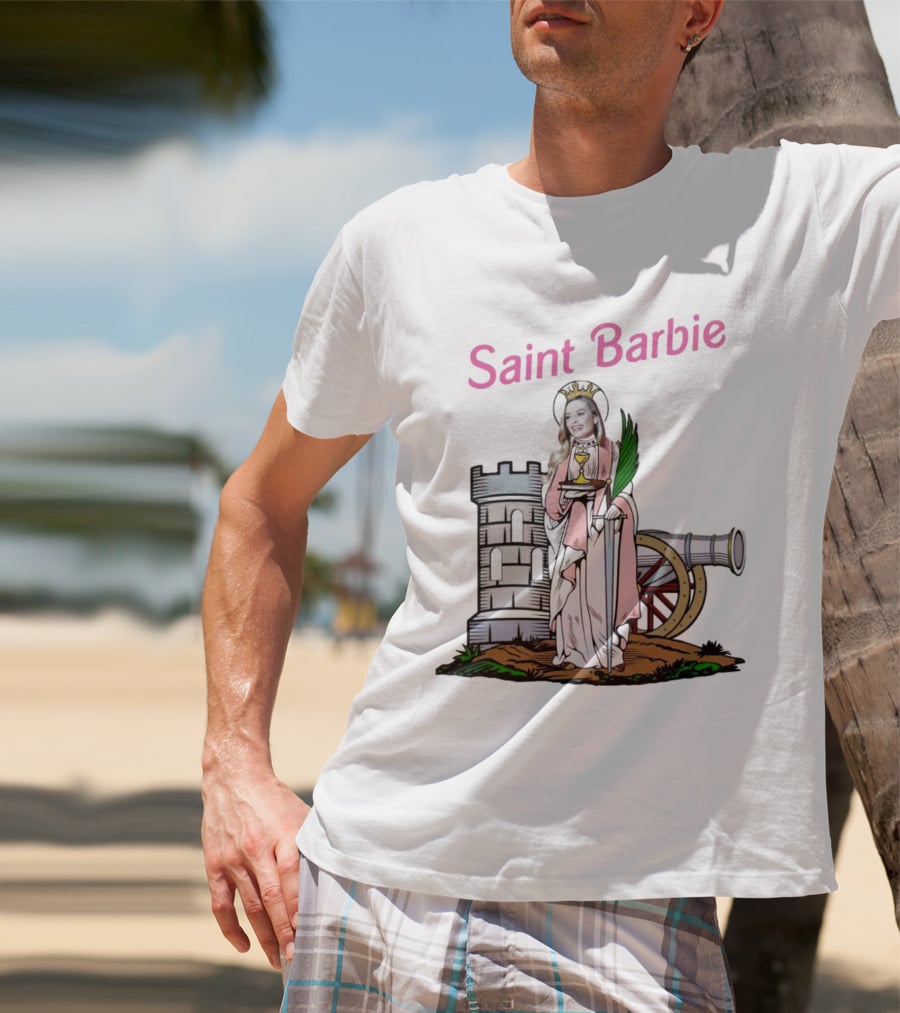 Saint Barbie Tower And Cannon Iconic T-Shirt