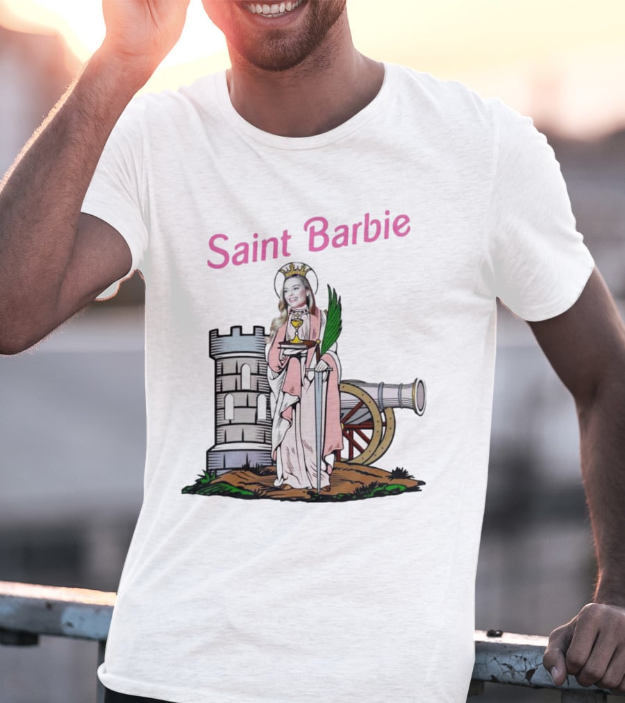 Saint Barbie Tower And Cannon Iconic T-Shirt