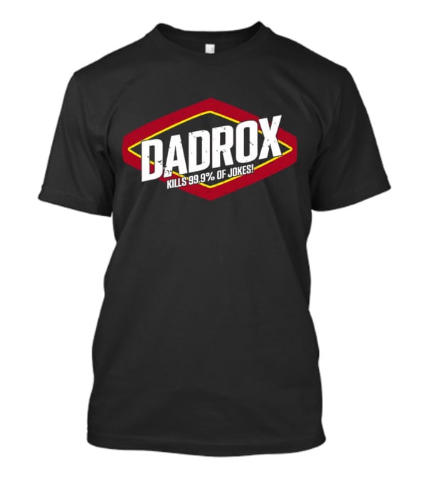 DADROX Kills 99.9% Of Jokes In Bold Red And Yellow Cartoonish T-Shirt
