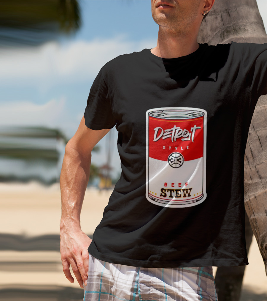 Detroit Style 313 Beef Stew Can T-Shirt