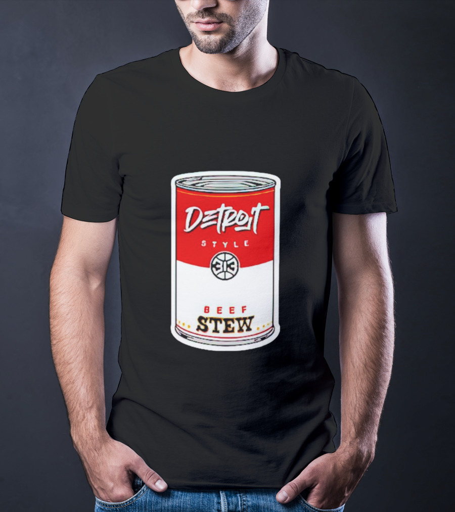 Detroit Style 313 Beef Stew Can T-Shirt