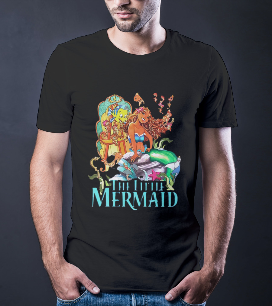 Disney The Little Mermaid Ariel And Friends Vibrant T-Shirt
