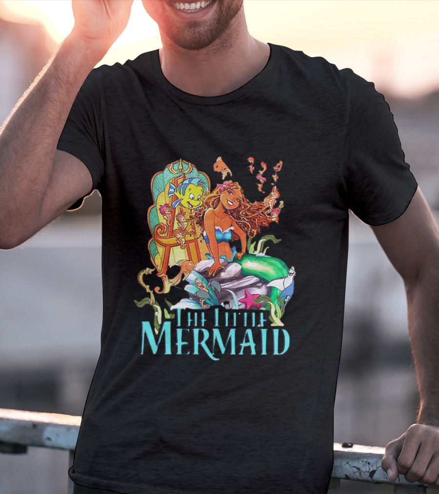 Disney The Little Mermaid Ariel And Friends Vibrant T-Shirt
