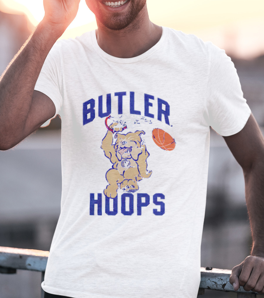 Butler Hoops Dunking Mascot Basketball Bulldawg T-Shirt