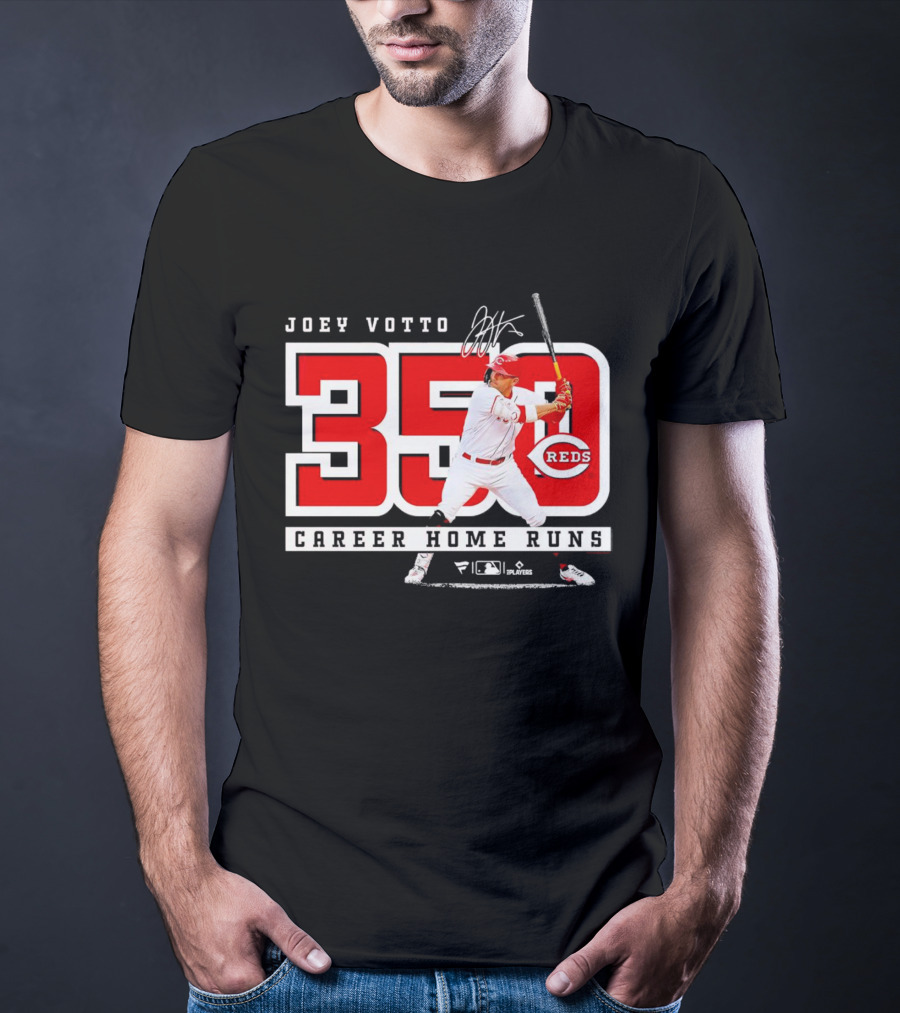 Joey Votto Reds 350 Career Home Runs Signature T-Shirt