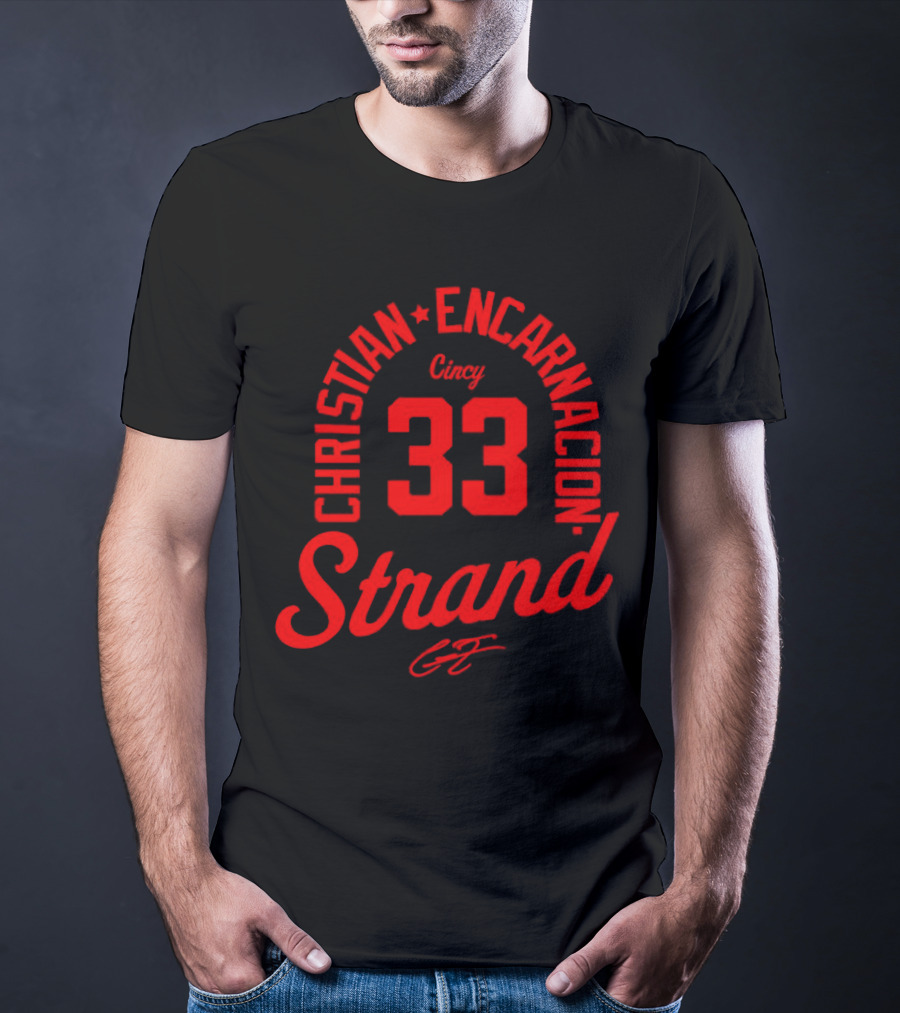 Christian Encarnacion Strand 33 Cincy Reds T-Shirt