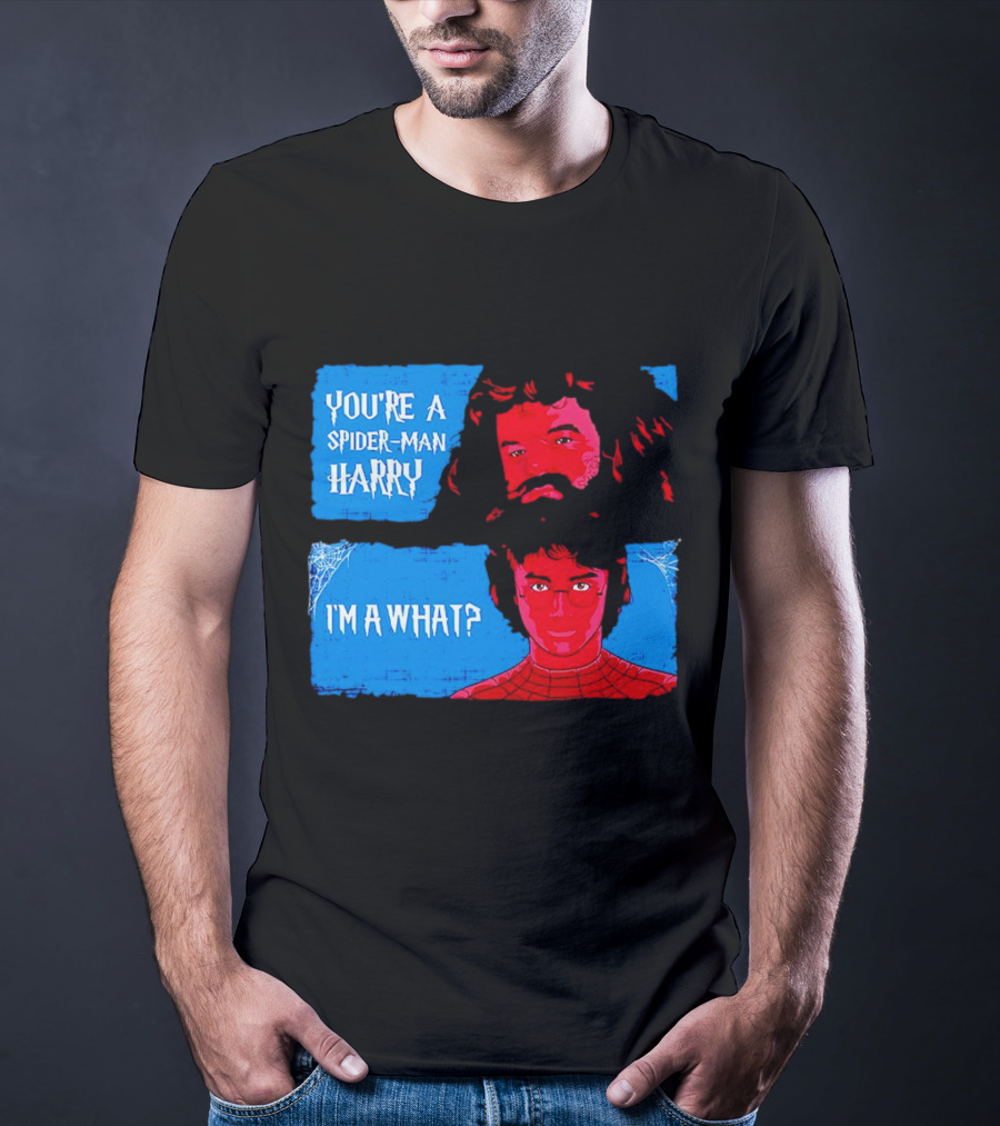 You're A Spider Man Harry I'm A What Parody Mashup With Wizard And Superhero T-Shirt