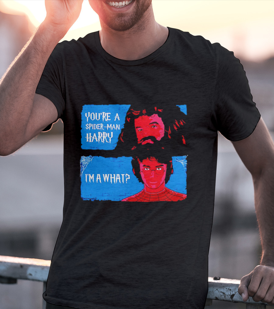 You're A Spider Man Harry I'm A What Parody Mashup With Wizard And Superhero T-Shirt