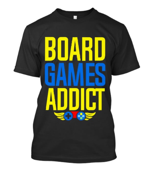 BOARD GAMES ADDICT CONTROLLER WINGS T-Shirt