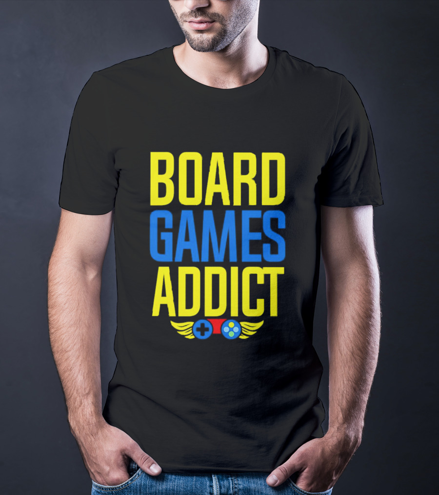 BOARD GAMES ADDICT CONTROLLER WINGS T-Shirt