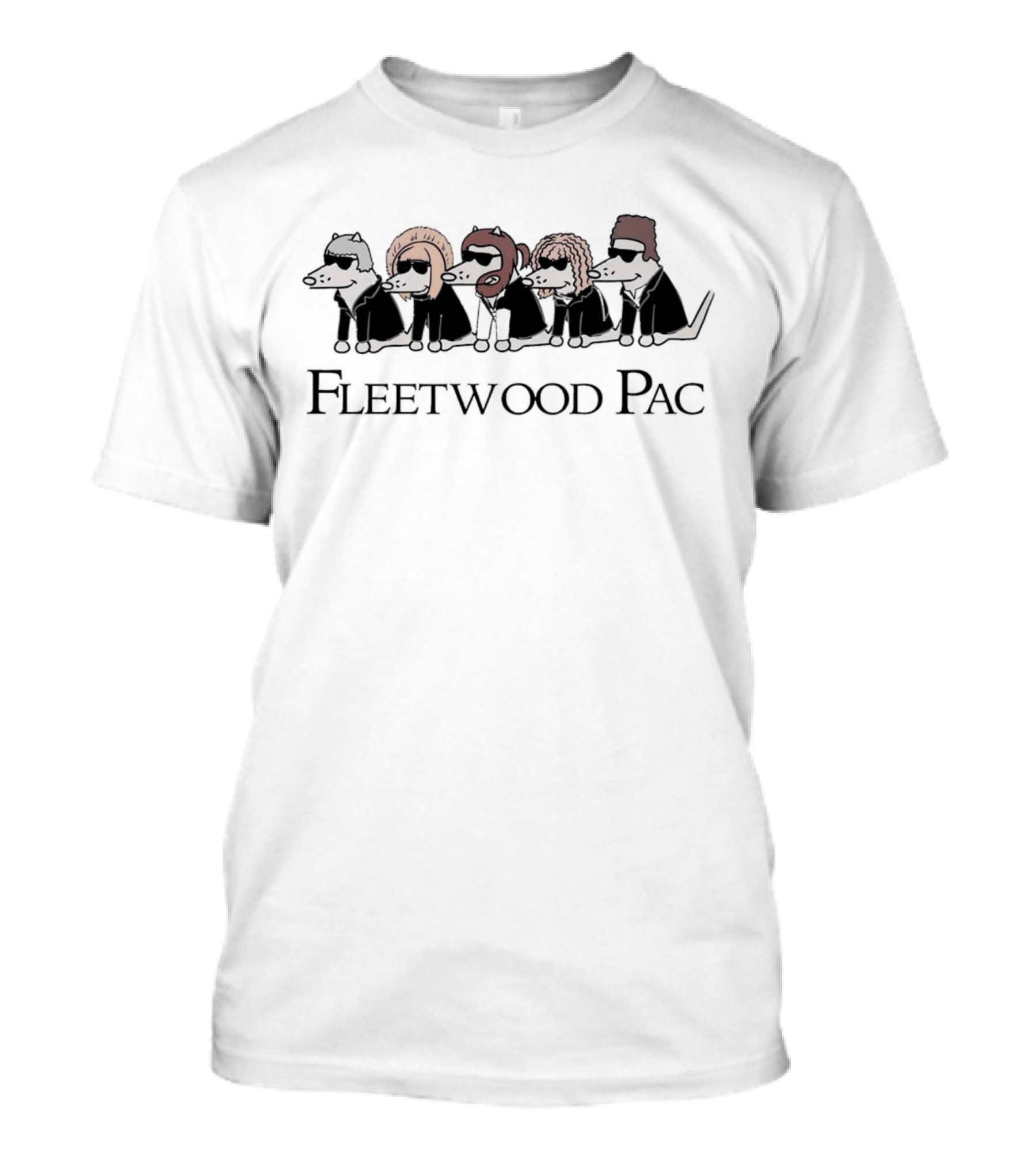 Fleetwood Pac Rats Wearing Sunglasses And Hats T-Shirt
