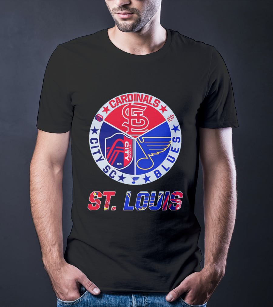 ST Louis Cardinals City SC Blues T-Shirt
