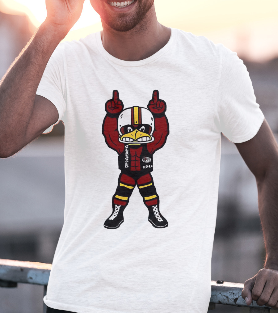 ISU Cyclones Strong Mascot Character With Champion Gesture T-Shirt